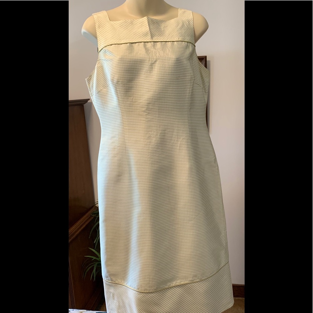 Green/white check Dress (pale green)Talbots
